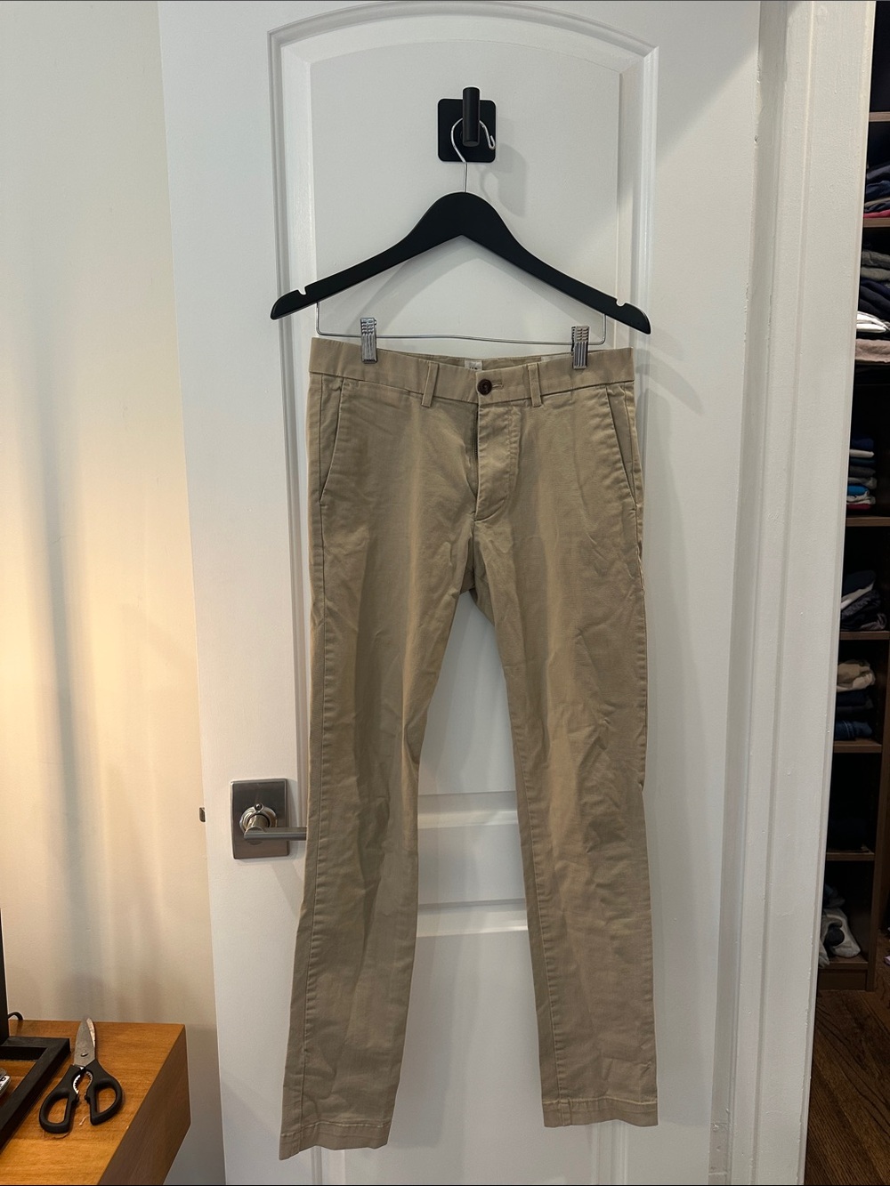 GAP Men's Beige Chinos - Slim Straight Fit